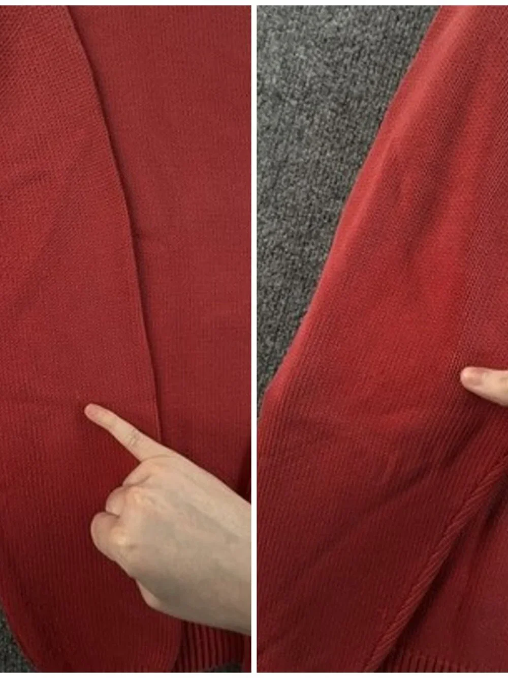 Burberry London Sweater Red Logo Mens Crew Neck Pullover 6 Long Sleeve Solid